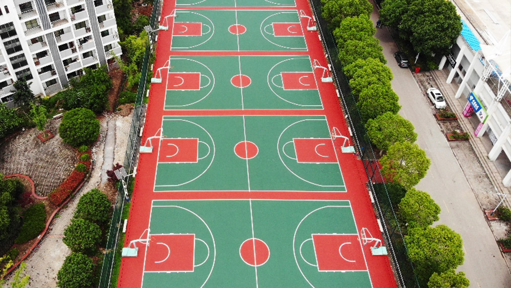 惠山中专篮球场工程