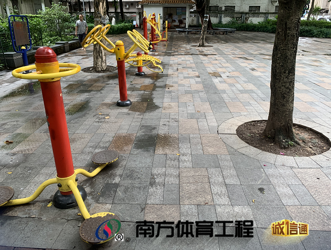 广东省佛山市禅城区祖庙街道东园社区居委会鹤园公园硅PU球场
